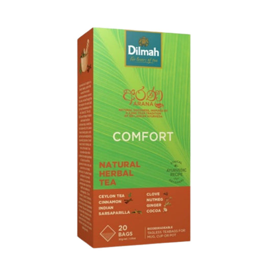 Dilmah Arana Comfort naturligt örtte svart te (20 tagless tepåsar)