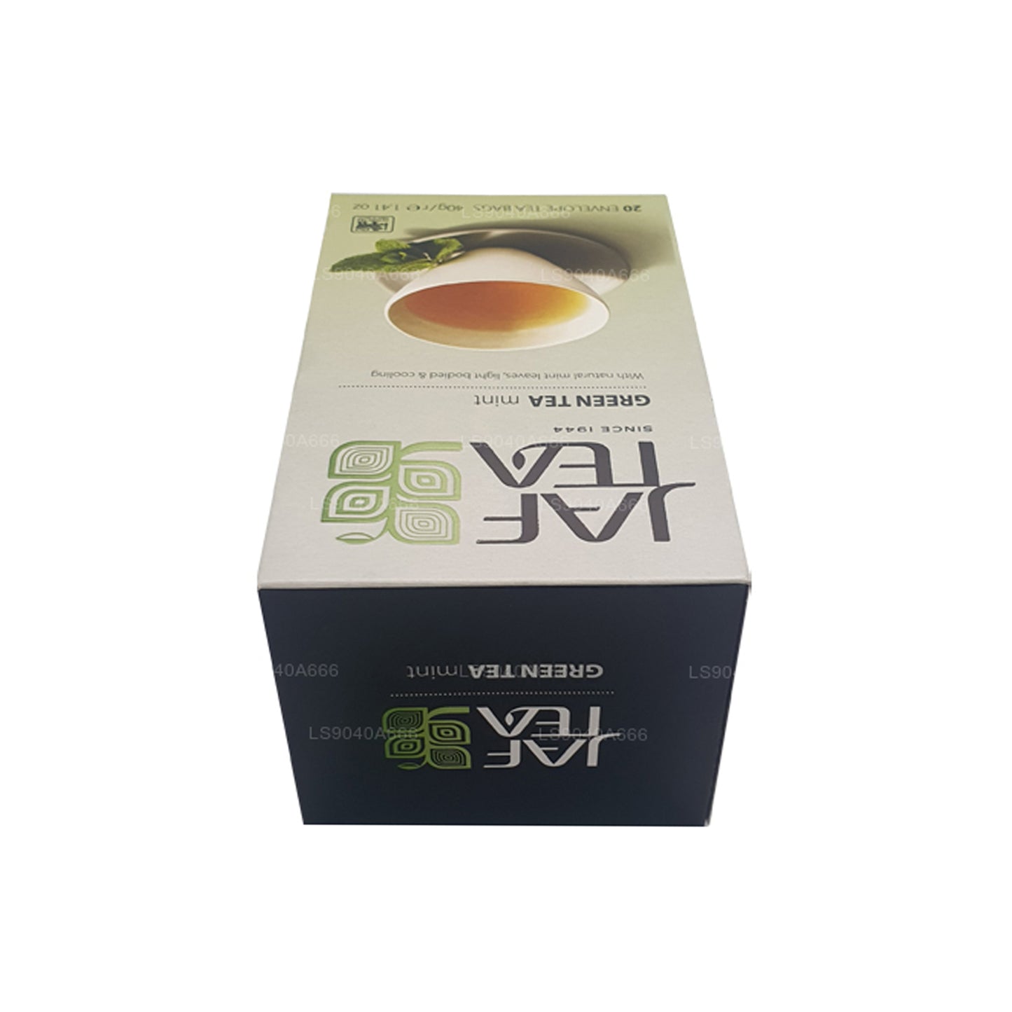Jaf Tea Pure Green Kollektion Grönt te Mintfolie Kuvert Tepåsar (40g)