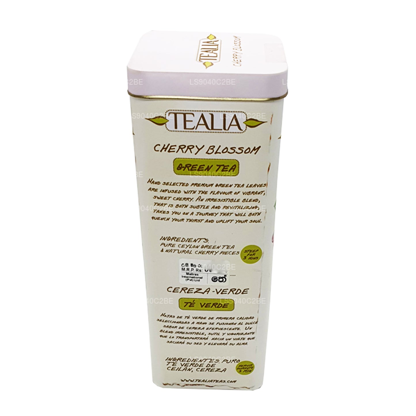 Tealia Cherry Blossom grönt te lösa blad (100g)