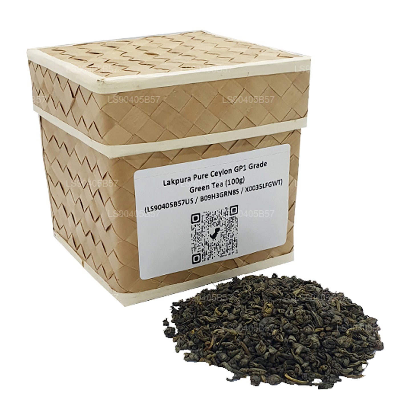 Lakpura ren Ceylon GP1 Grade grönt te (100g)