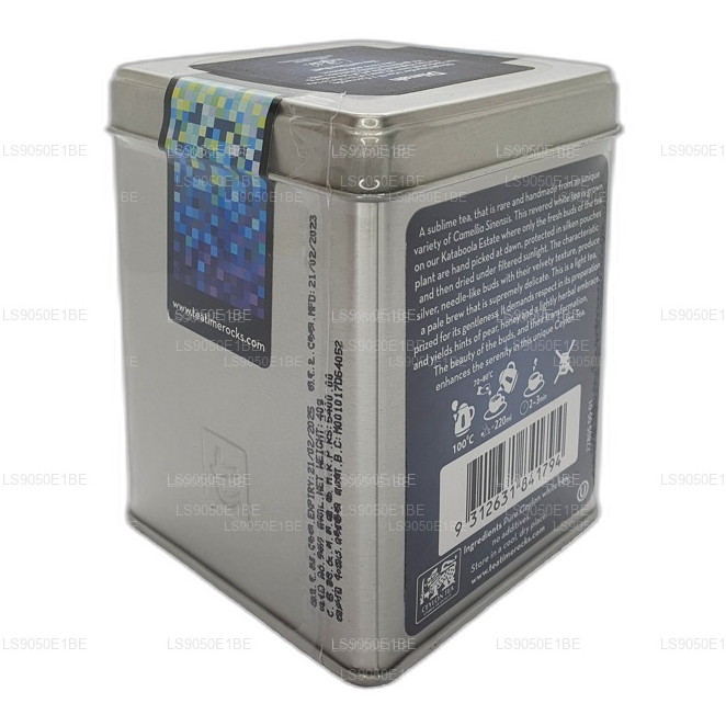 Dilmah T-serien VSRT Ceylon Silver Tips Vit Teburk Caddy (40g) Lösa blad