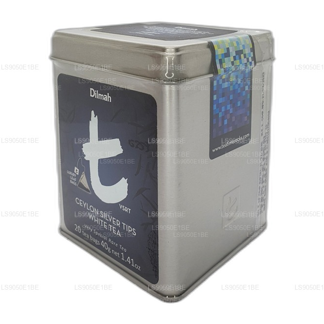 Dilmah T-serien VSRT Ceylon Silver Tips Vit Teburk Caddy (40g) Lösa blad