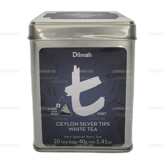 Dilmah T-serien VSRT Ceylon Silver Tips Vit Teburk Caddy (40g) Lösa blad