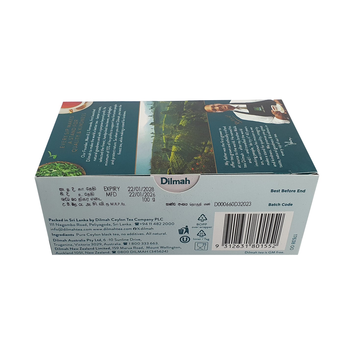 Dilmah Premium Ceylon Tepåsar