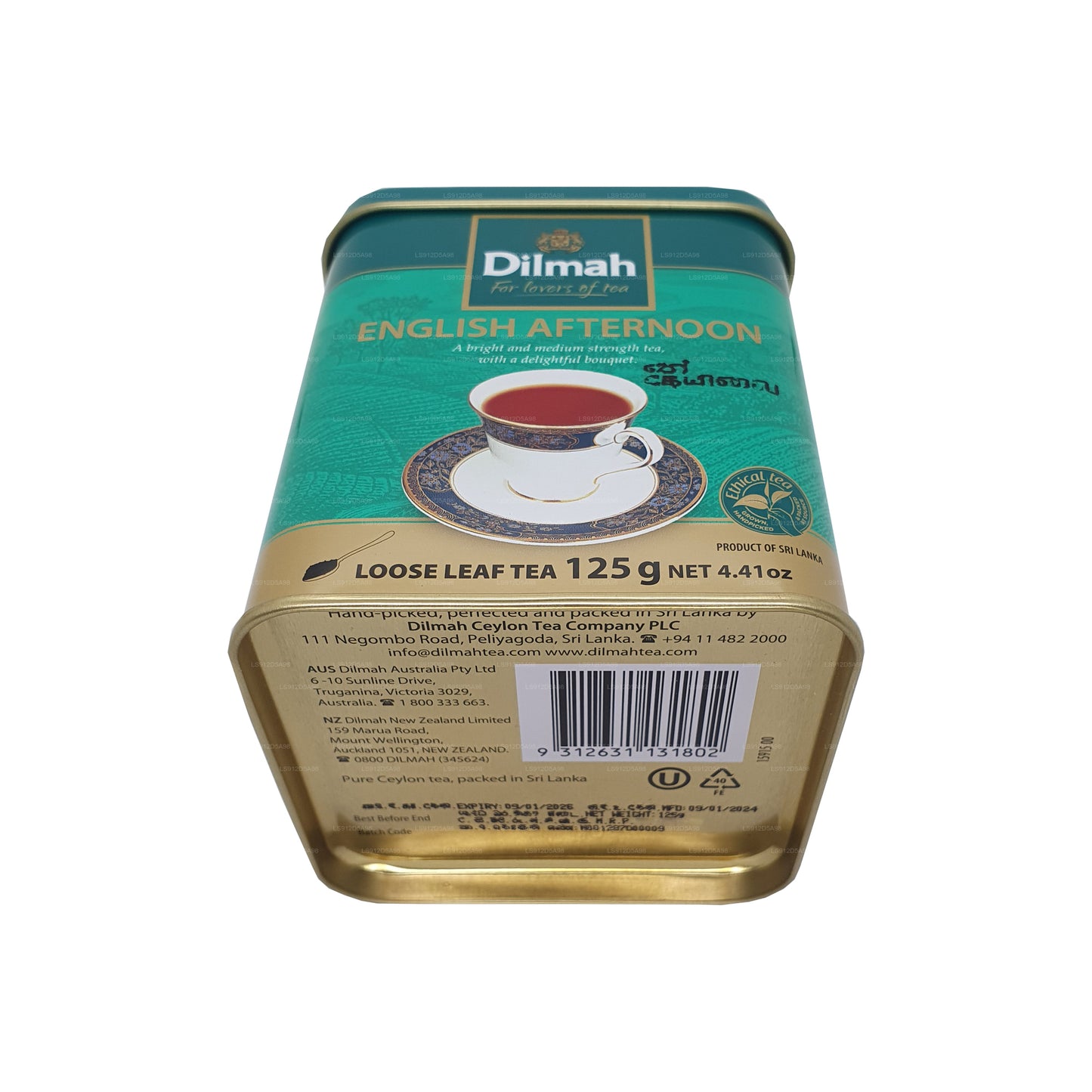 Dilmah engelska eftermiddag lösa blad te (125g)
