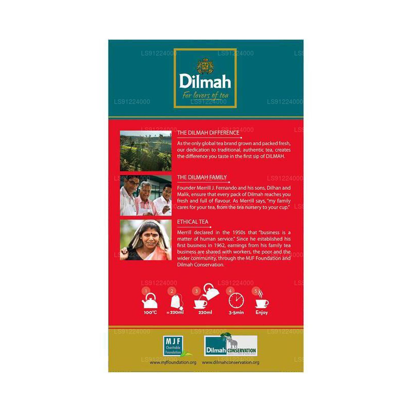 Dilmah engelsk frukost te (50g) 25 tepåsar