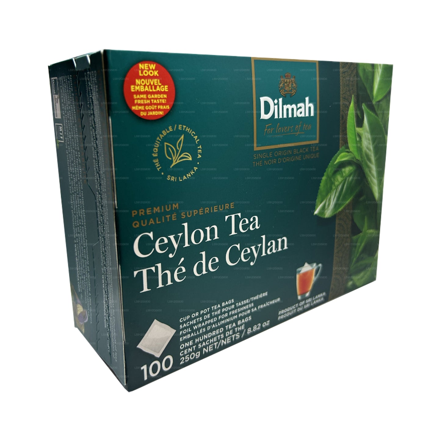 Dilmah Premium Ceylon Te (250 g) 100 taglösa tepåsar