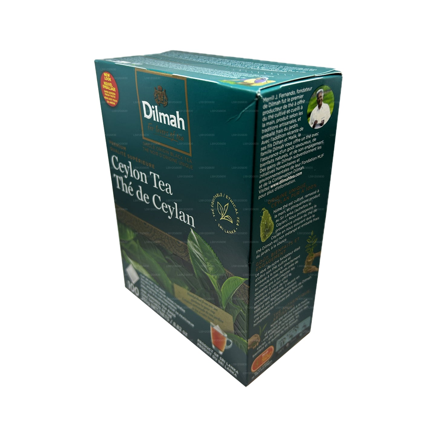 Dilmah Premium Ceylon Te (250 g) 100 taglösa tepåsar