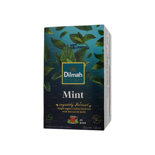 Dilmah Mint smaksatt Ceylon svart te (30g)