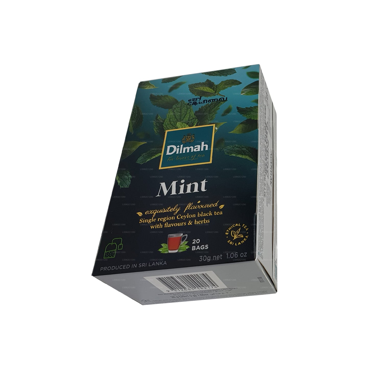 Dilmah Mint smaksatt Ceylon svart te (30g)