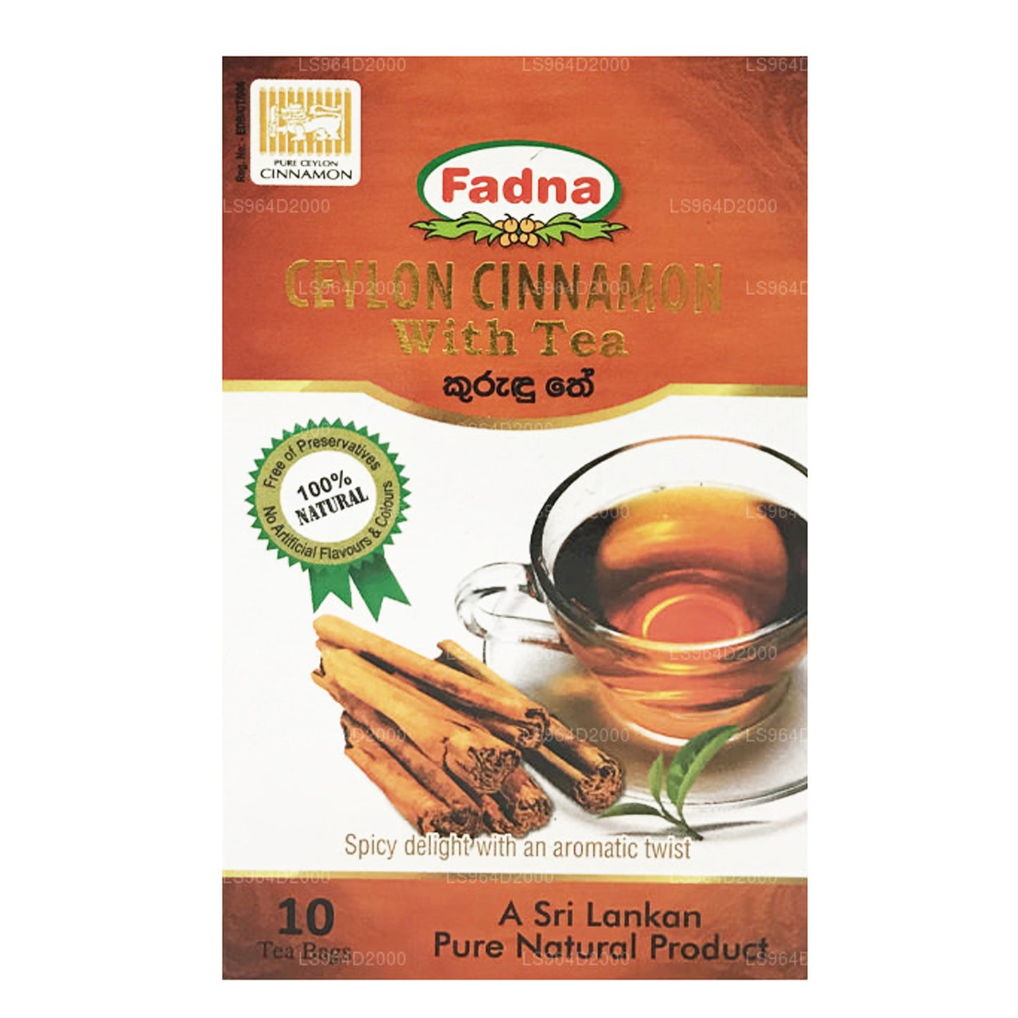 Fadna Ceylon kanel örtte (20g) 10 tepåsar