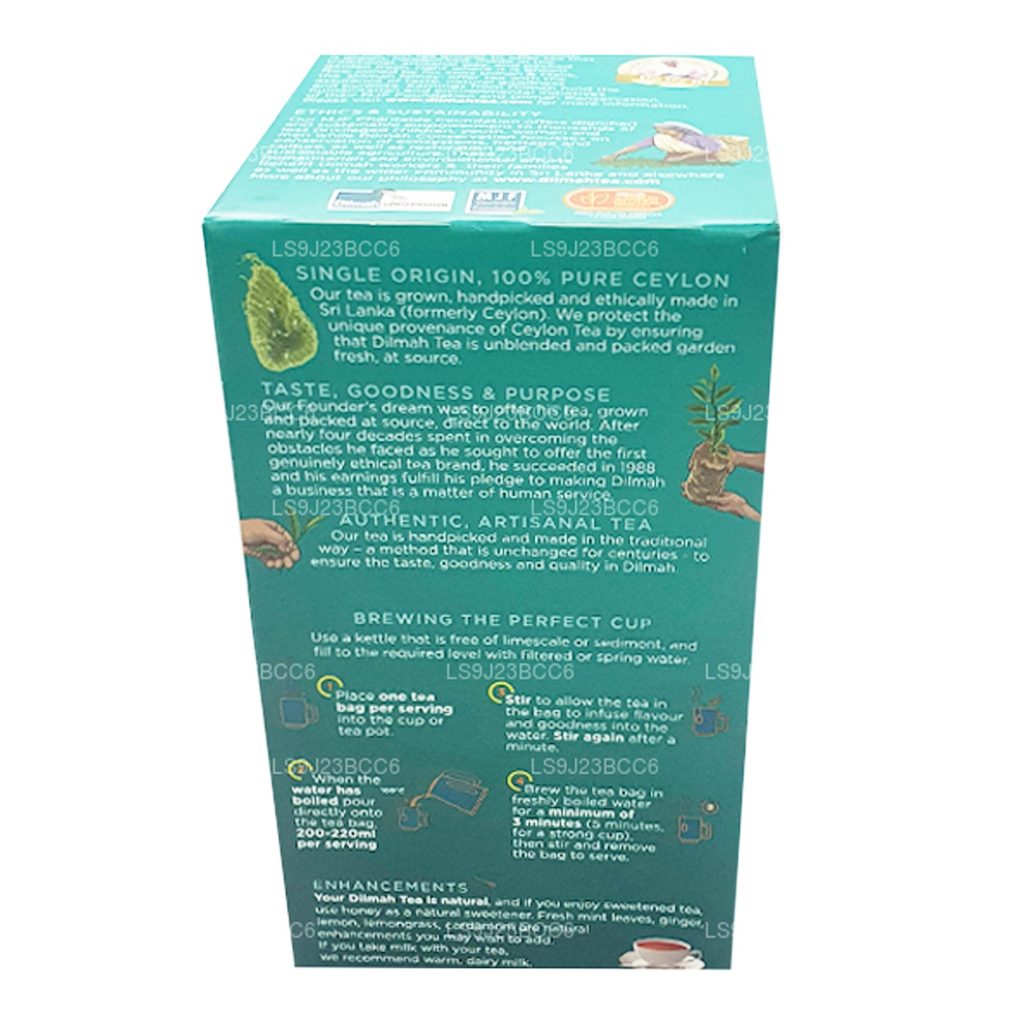 Dilmah engelska eftermiddagste, 50 tepåsar (100g)