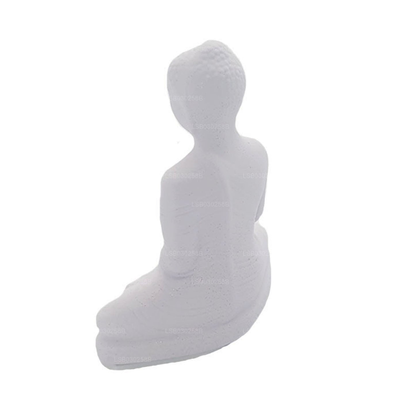 Buddha staty (vit färg) för bil instrumentbräda (7 cm x 3 cm)