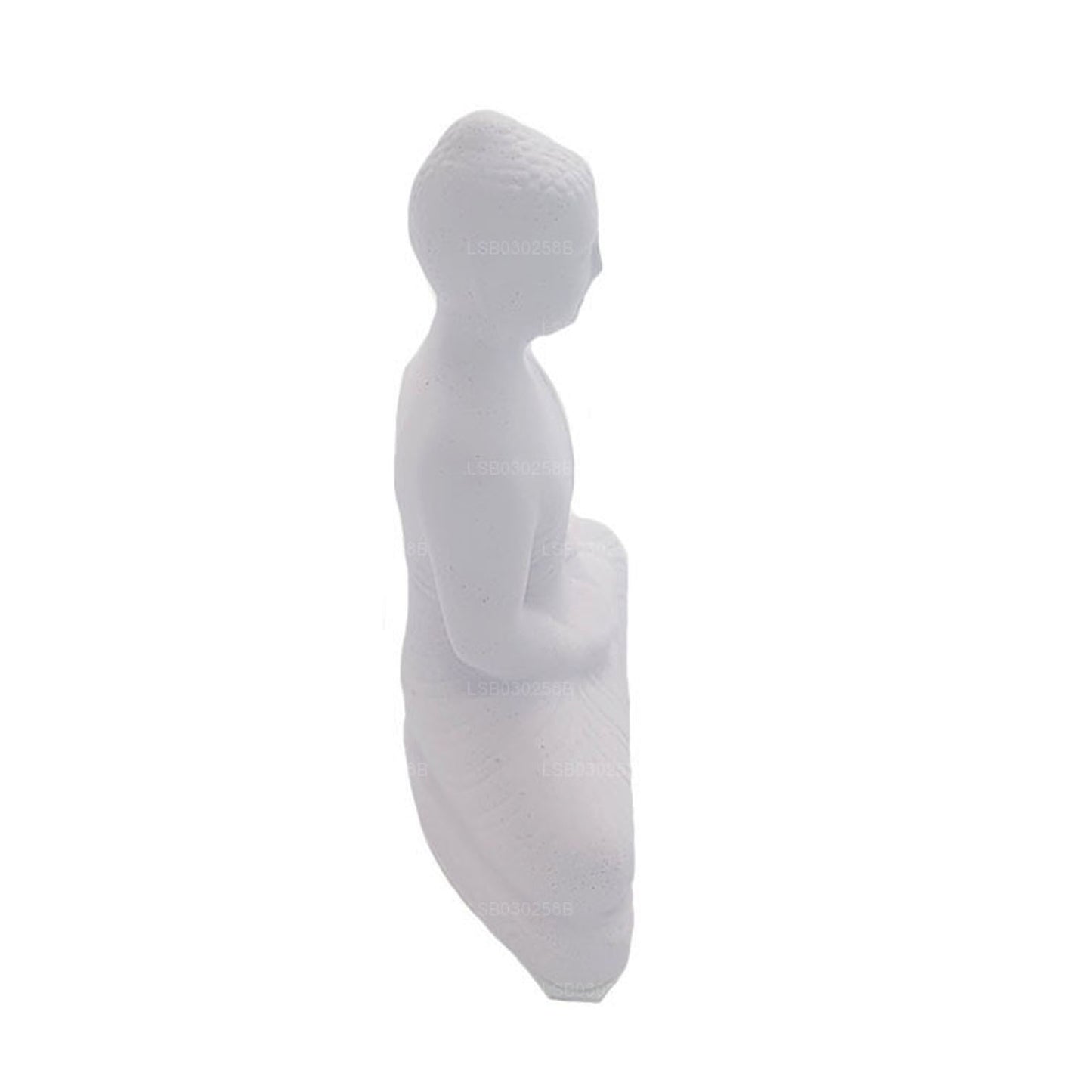 Buddha staty (vit färg) för bil instrumentbräda (7 cm x 3 cm)