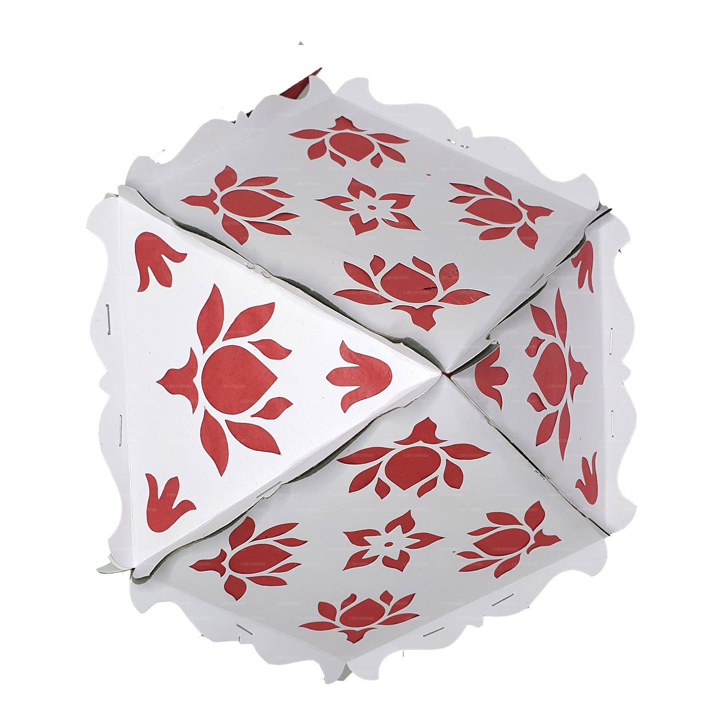 Lakpura Cardboard Vesak Lanterns (Atapattam Koodu) 3Pcs Pack