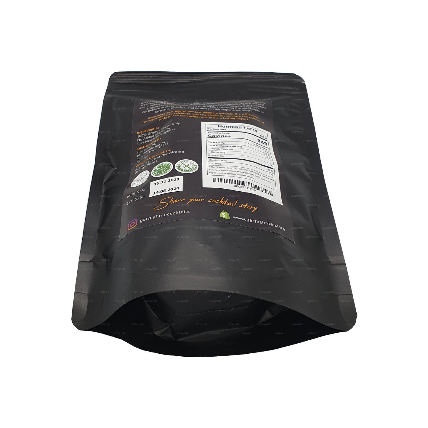 Me Garnish Dehydrated Orange Slices (100g)