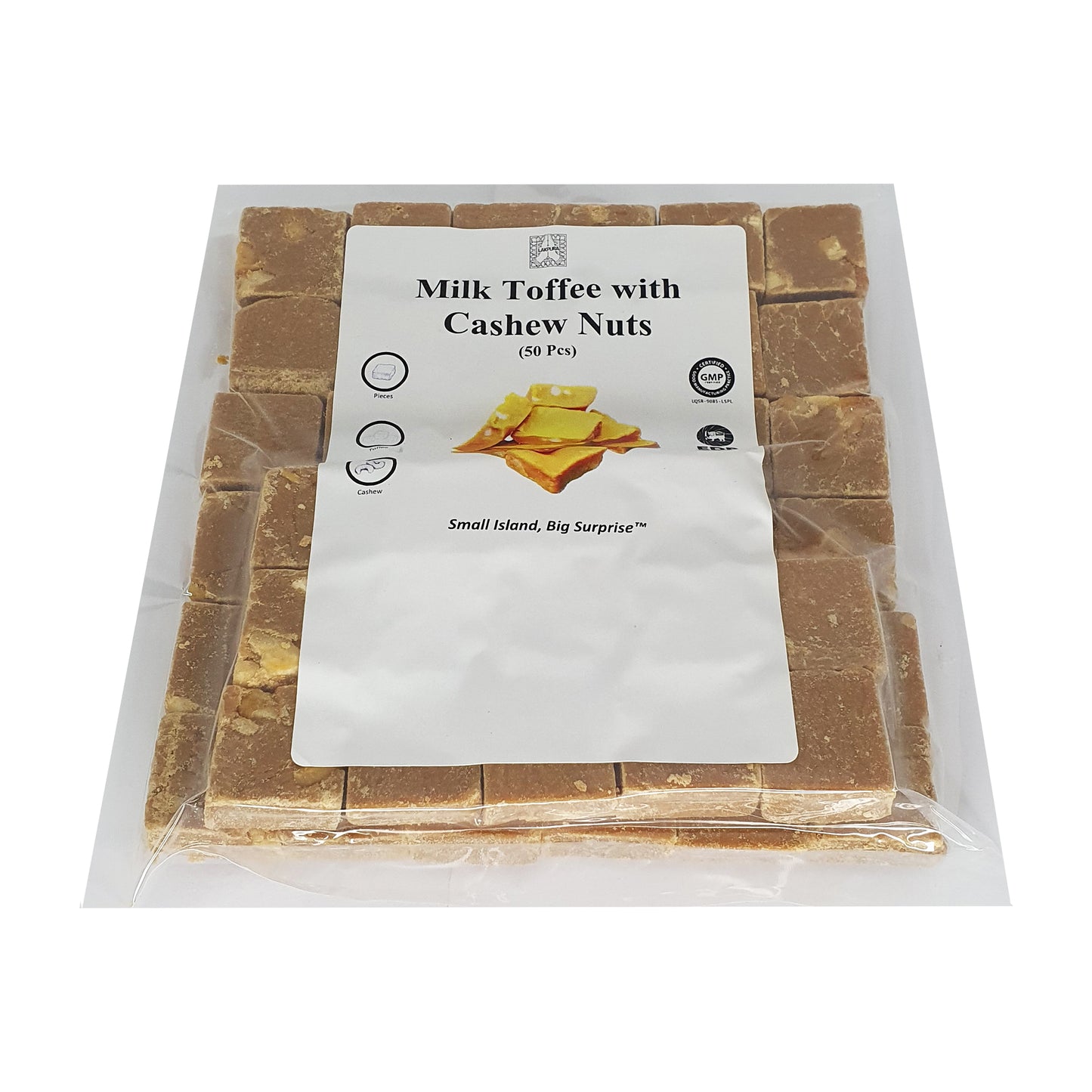 Lakpura Mjölkkola med Cashewnötter (50 st)