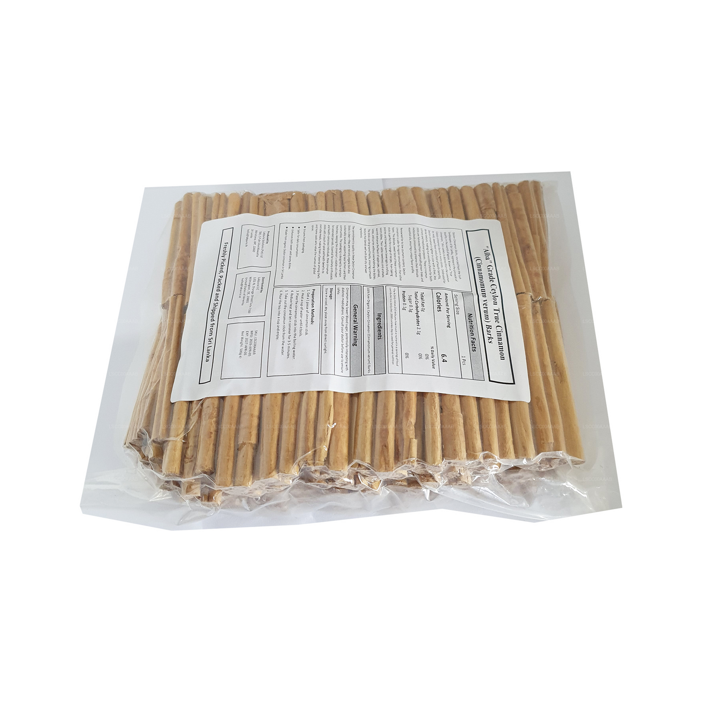 Lakpura® Ceylon äkta kanel "Alba" Klass Pinnar