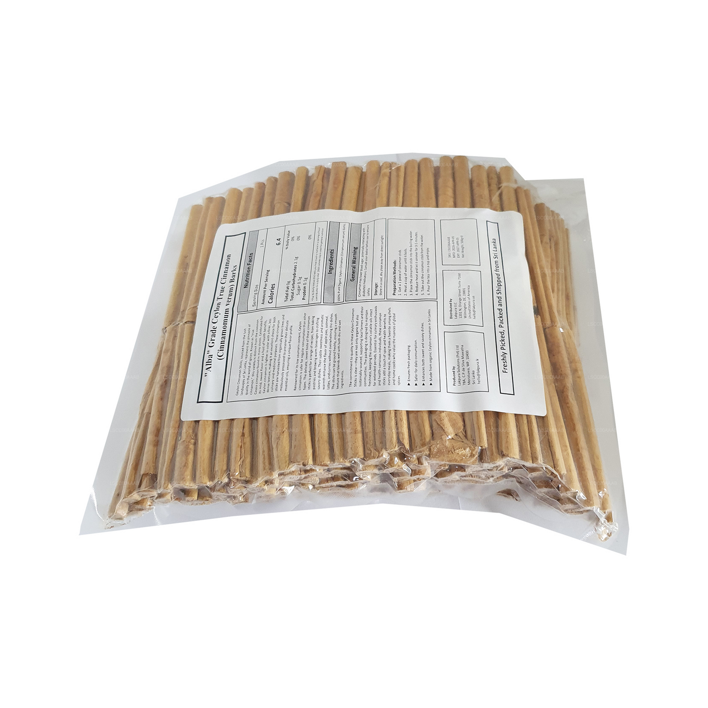 Lakpura® Ceylon äkta kanel "Alba" Klass Pinnar