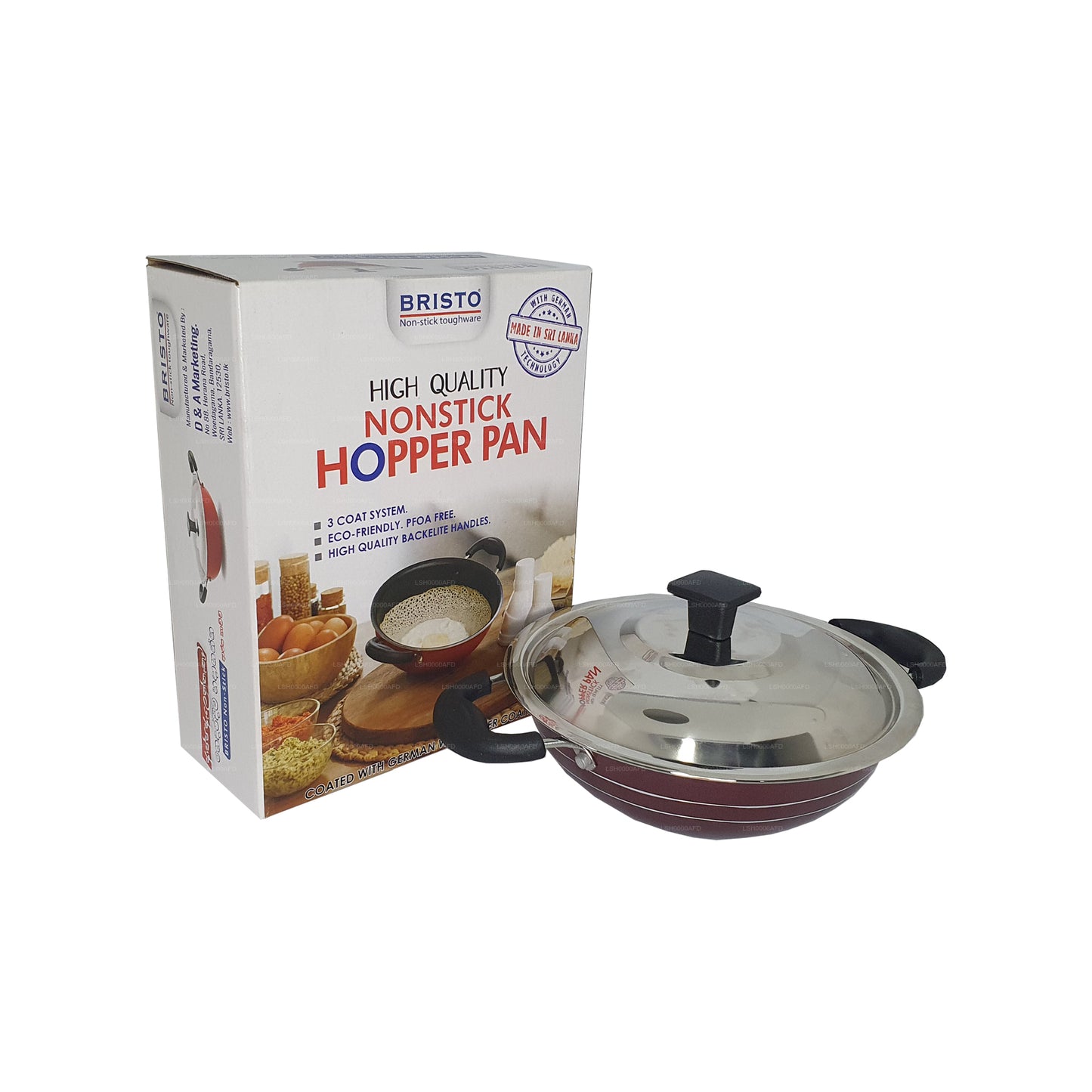 Bristo Nonstick Hopper Pan 18cm (7 tum)