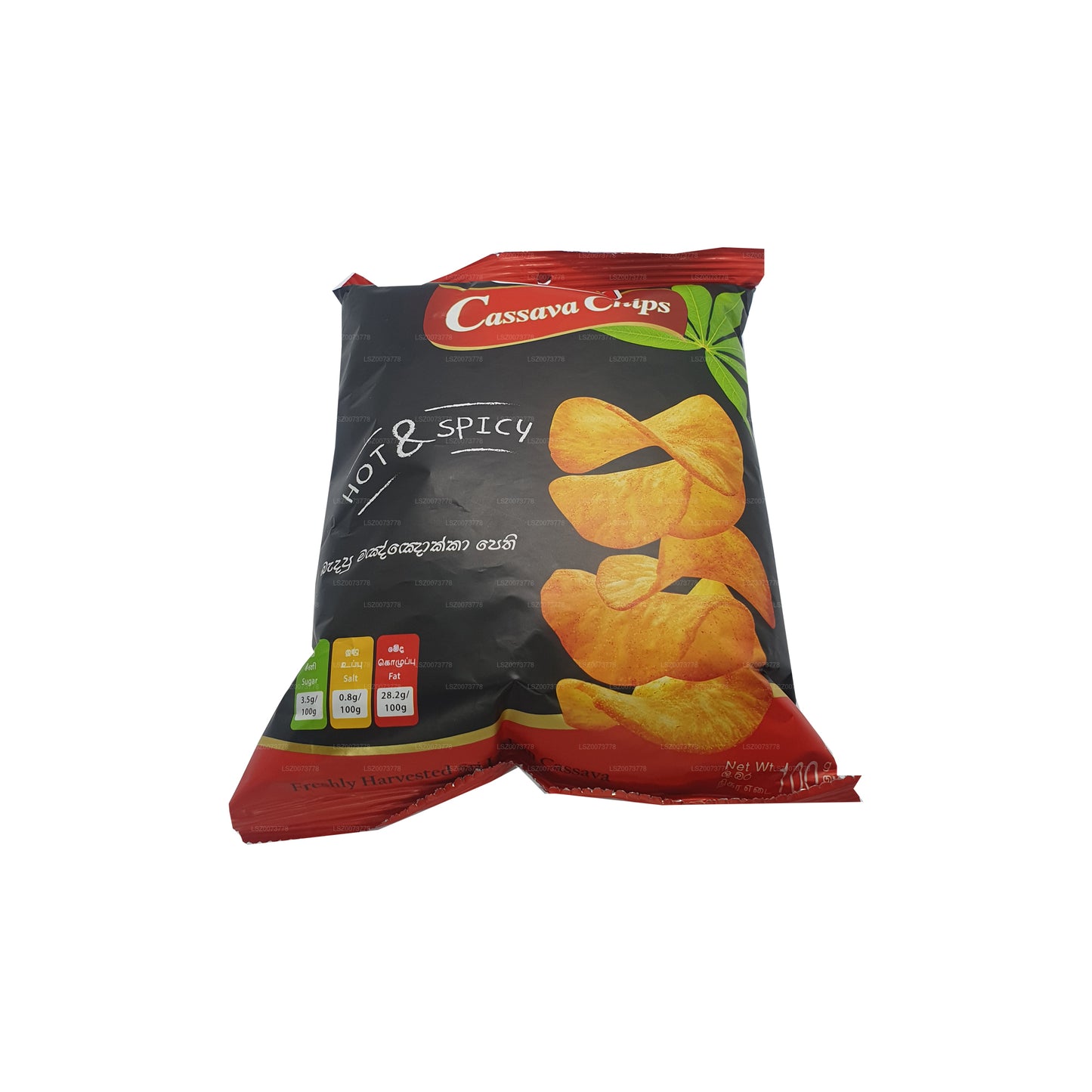 Rancrisp Cassava Chips varm och kryddig (100g)