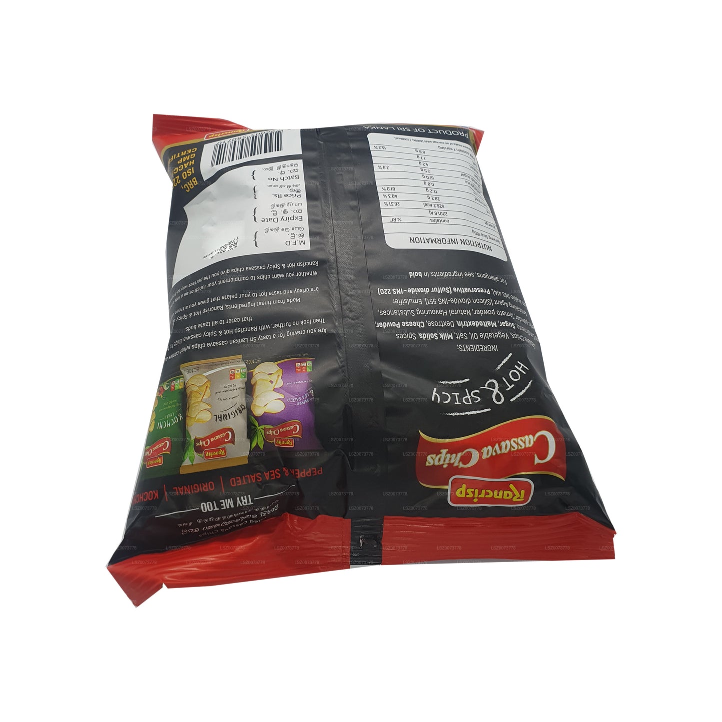 Rancrisp Cassava Chips varm och kryddig (100g)
