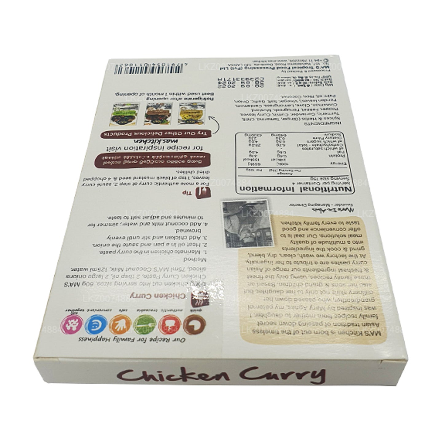 MA: s kök Sri Lankas Chicken Curry Paste (50g)