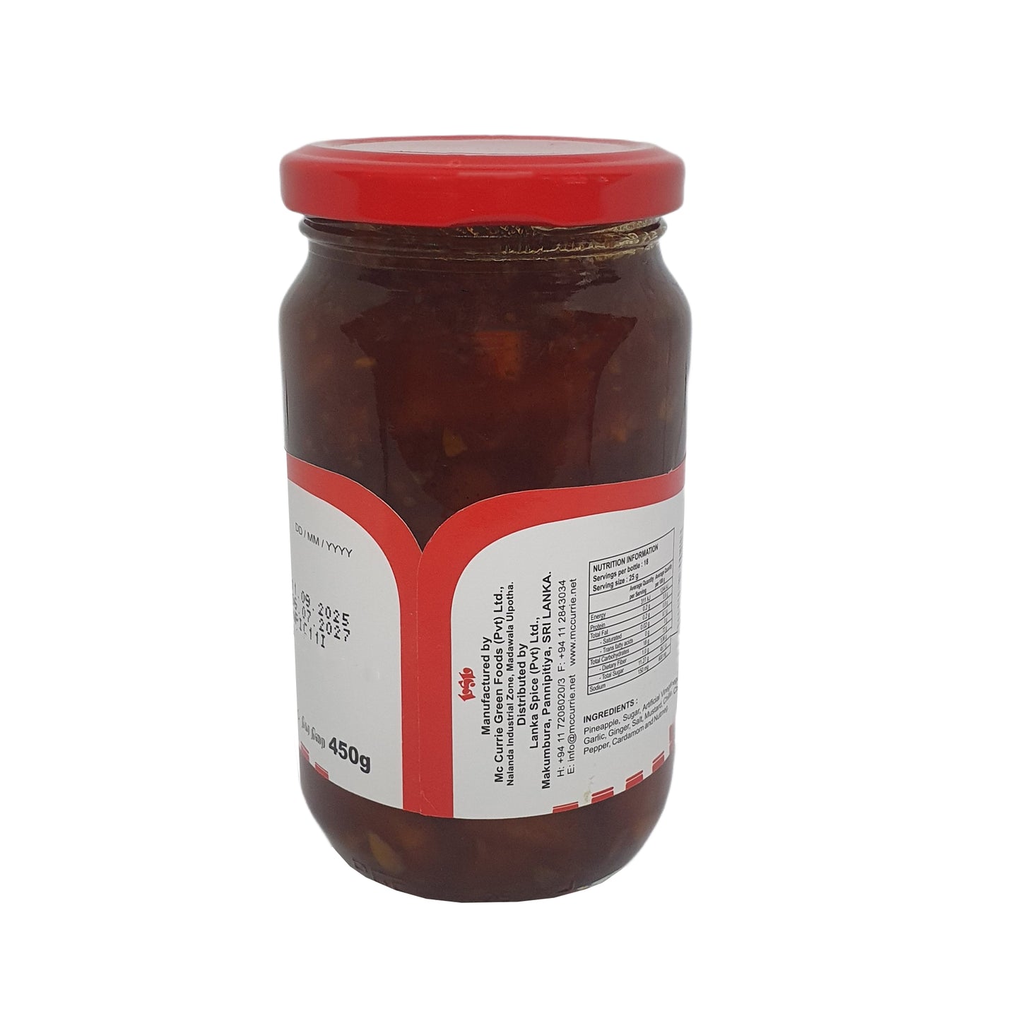 Mc Currie Ananas Chutney (450g)