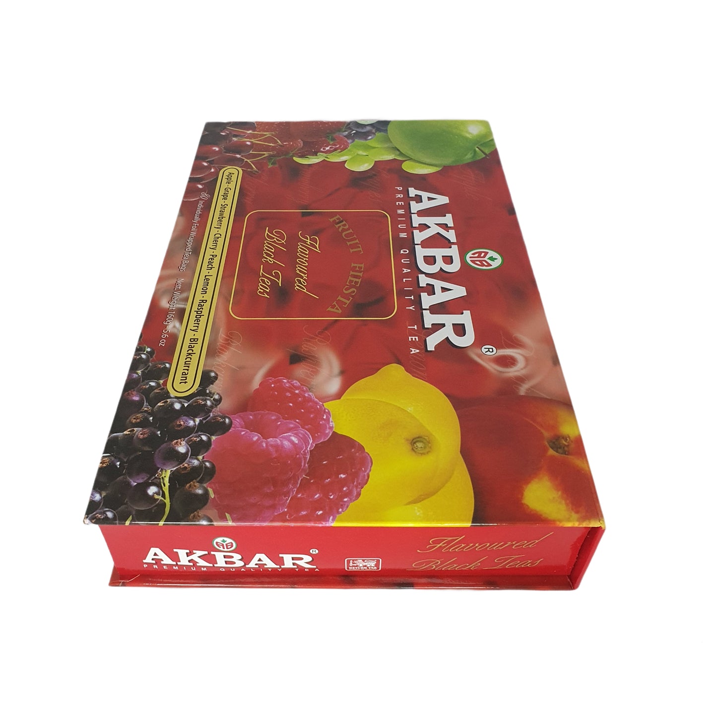 Akbar Fruit Fiesta Smaksatt Svart Te Presentförpackning 80 Tepåsar (160g)