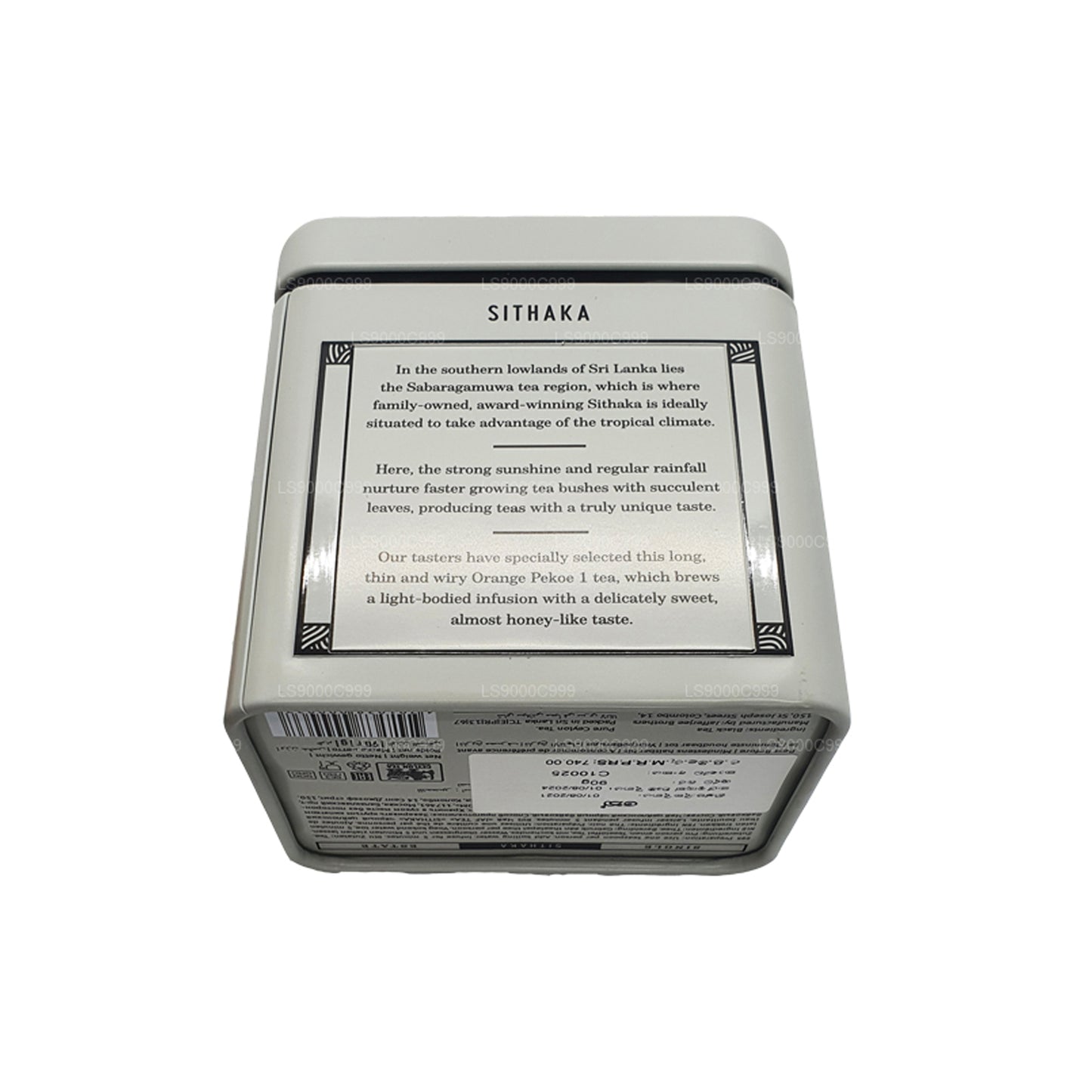 Jaf te enda egendom samling Sithaka (90g) Tenn