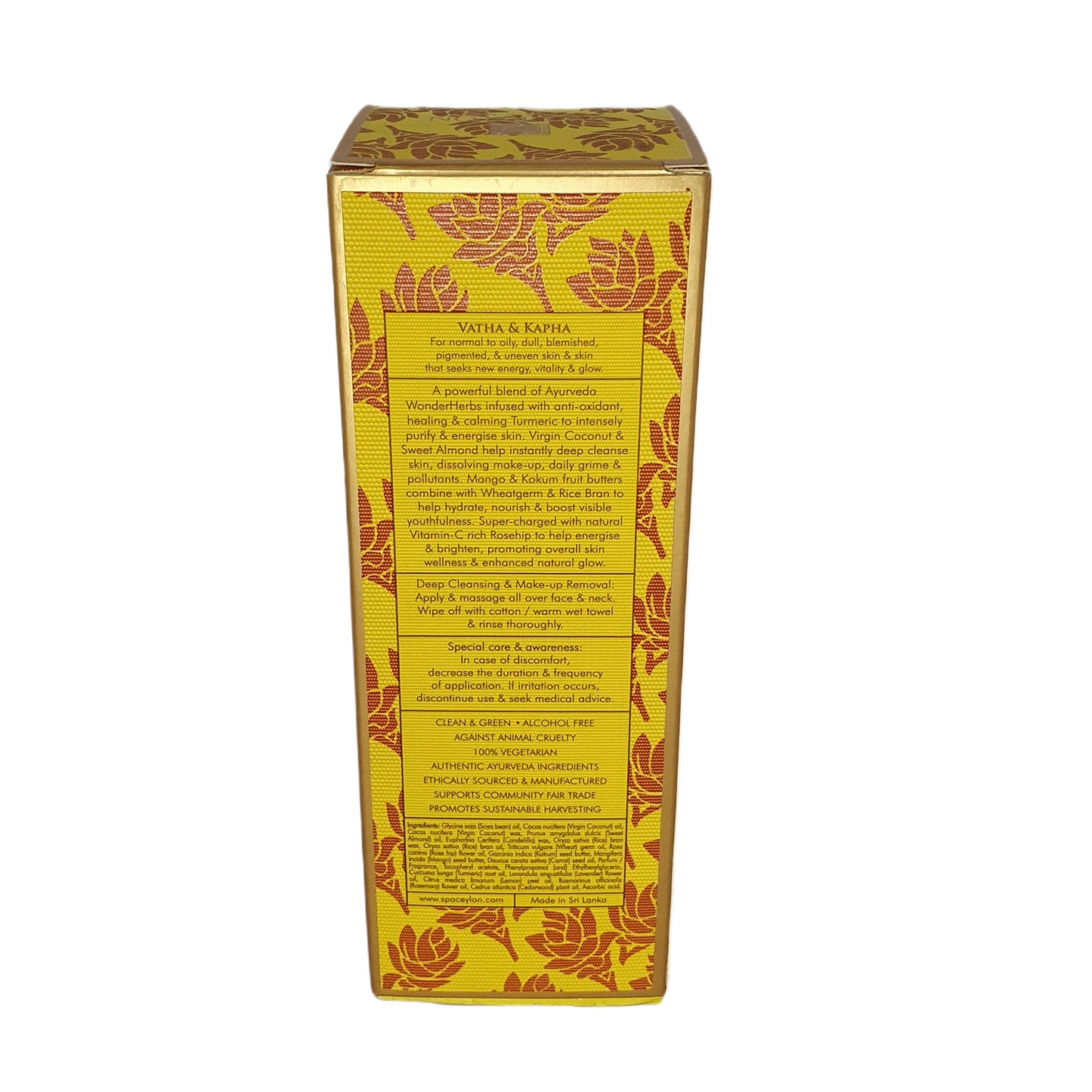 Spa Ceylon True Turmeric - Vitamin C Glow - djuprengörande ansiktsbalsam (100ml)