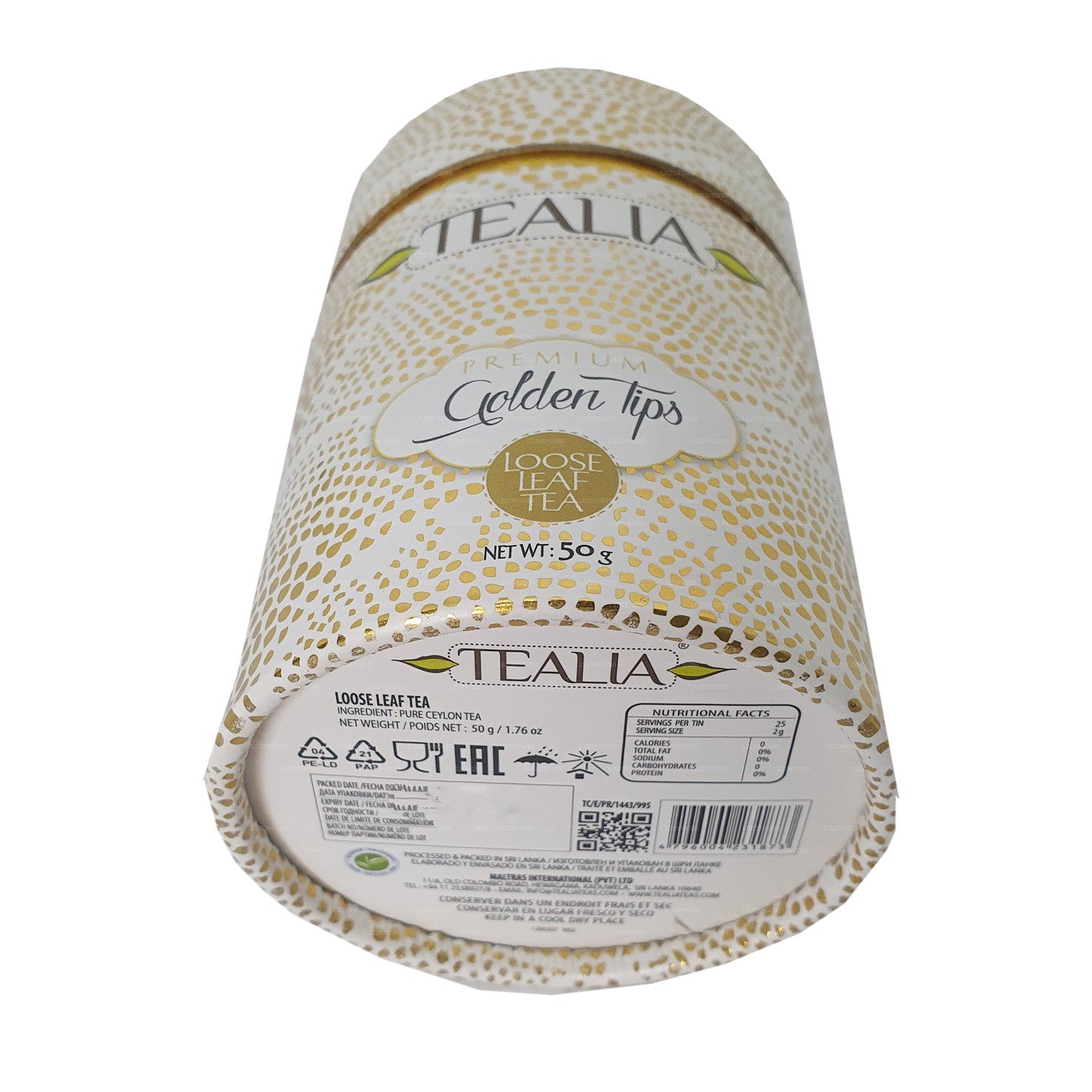 Tealia Golden Tips Canister (50g)