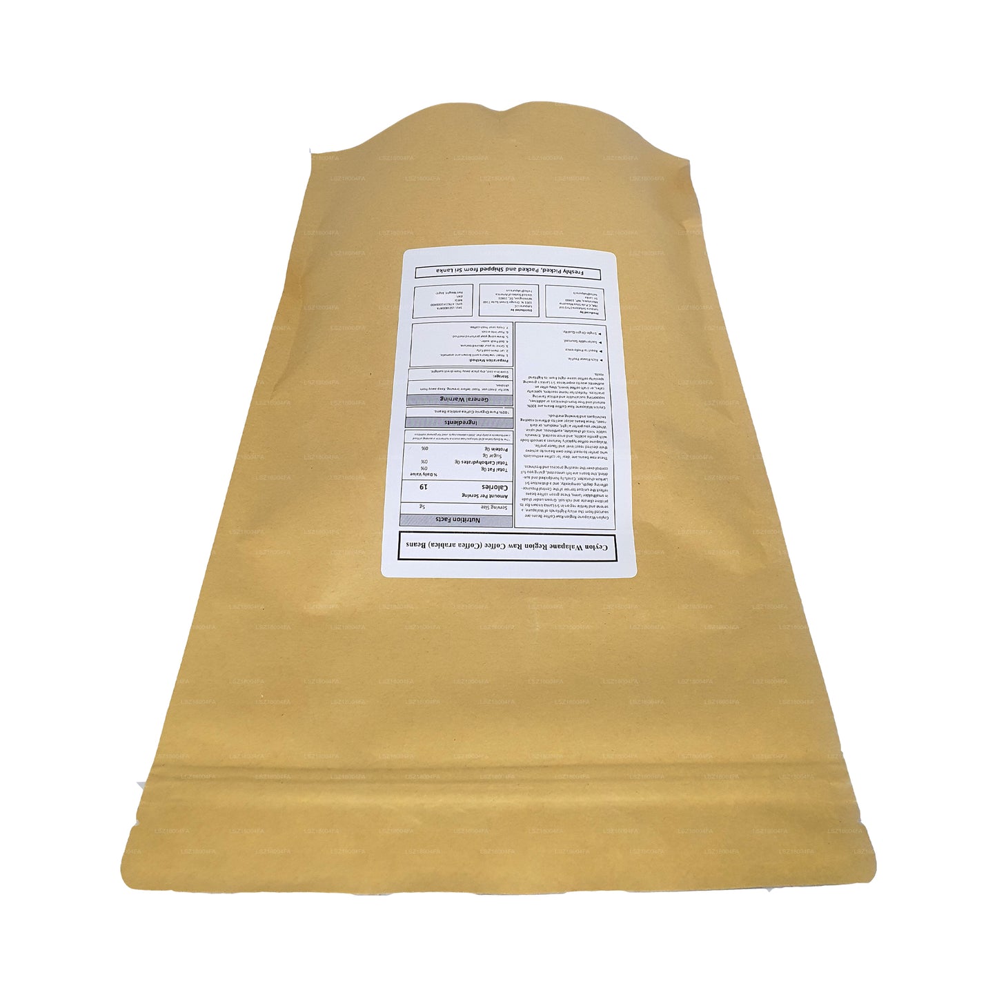 Lakpura Ceylon Walapane-regionen Råa kaffebönor