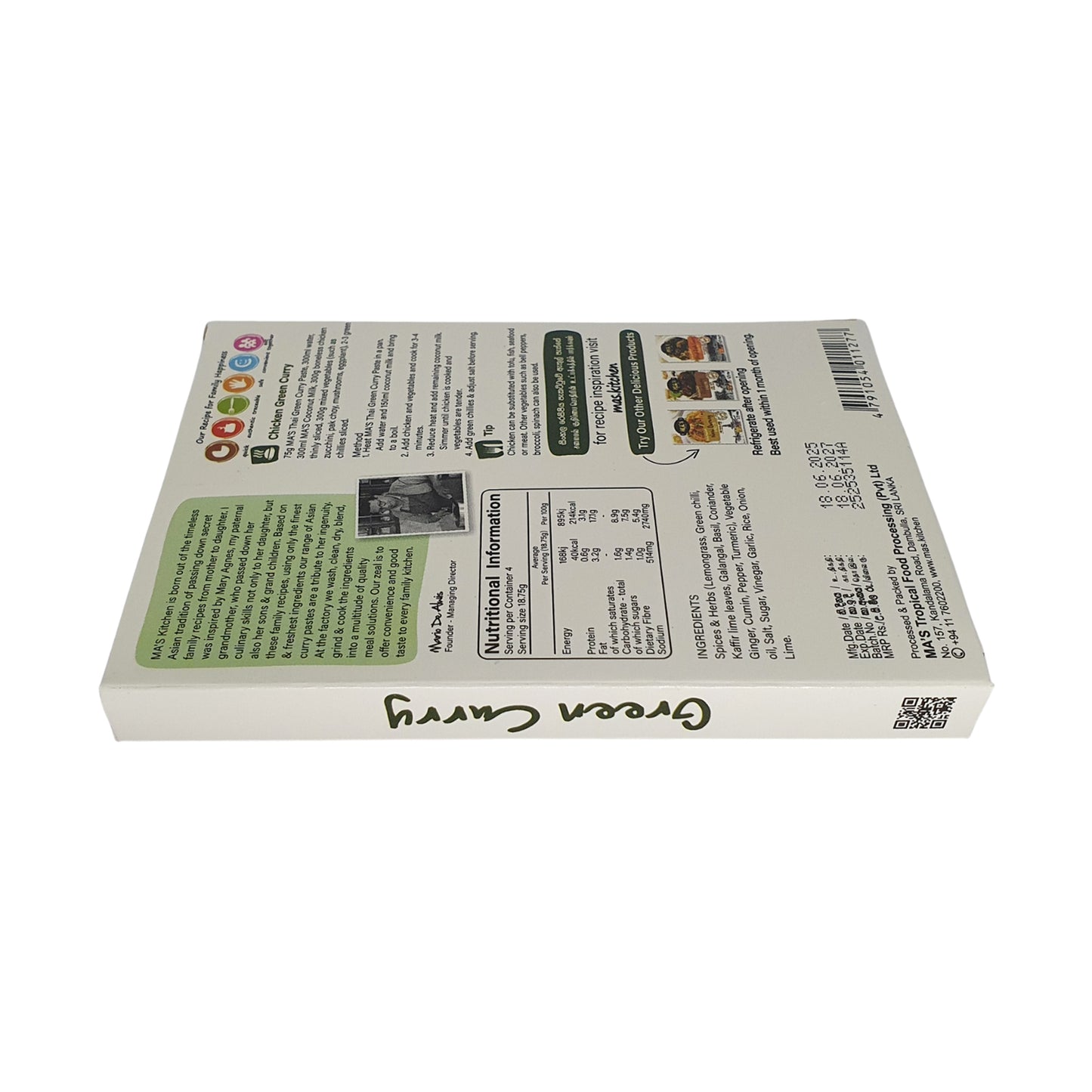 MA: s kök thailändsk grön currypasta (60g)