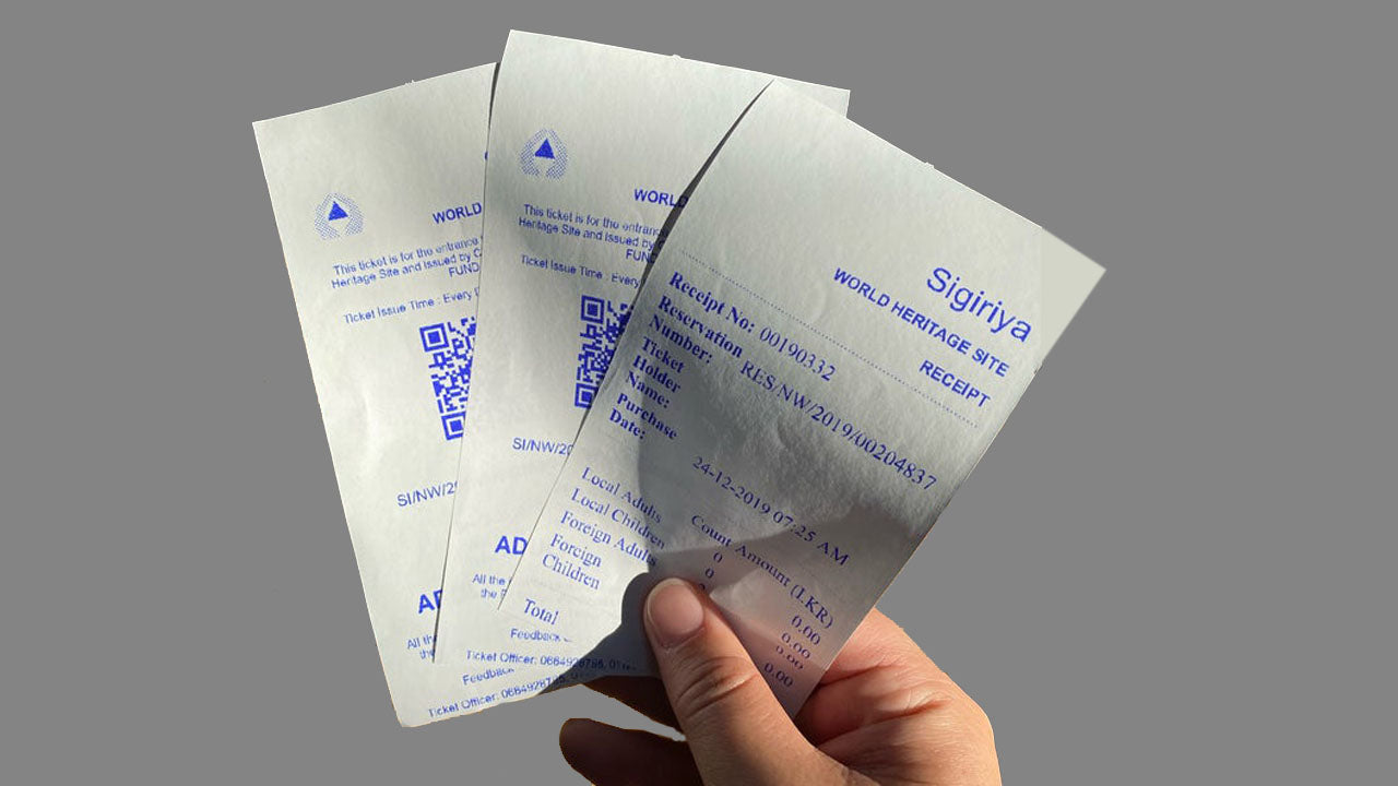 Entrébiljett till Sigiriya