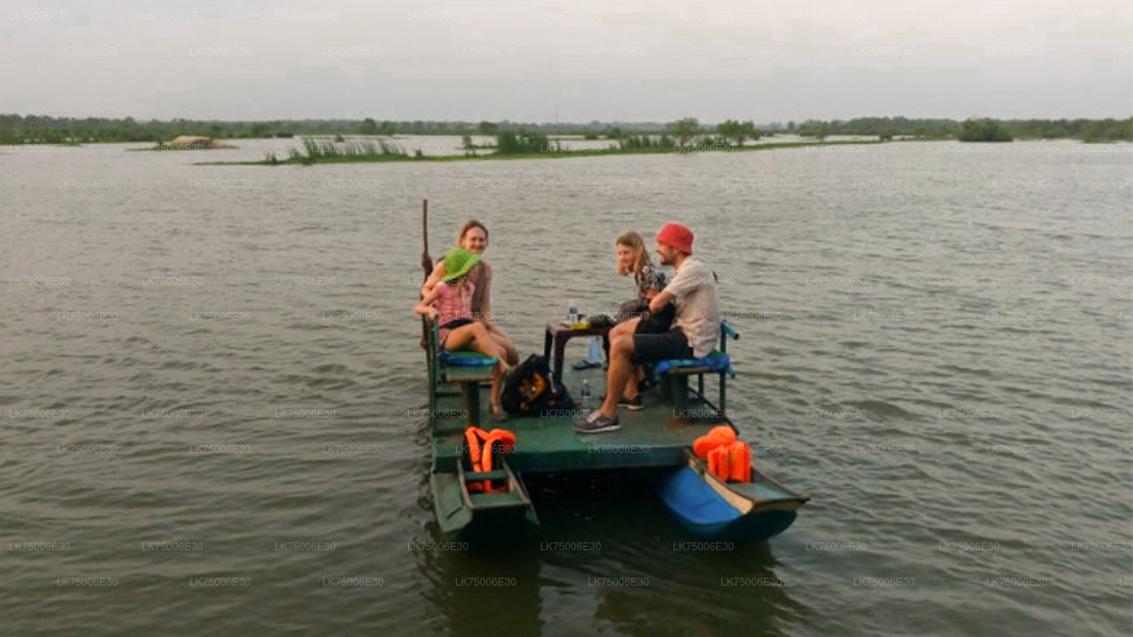 Fågelskådning med båt vid Kalametiya Sanctuary från Tangalle
