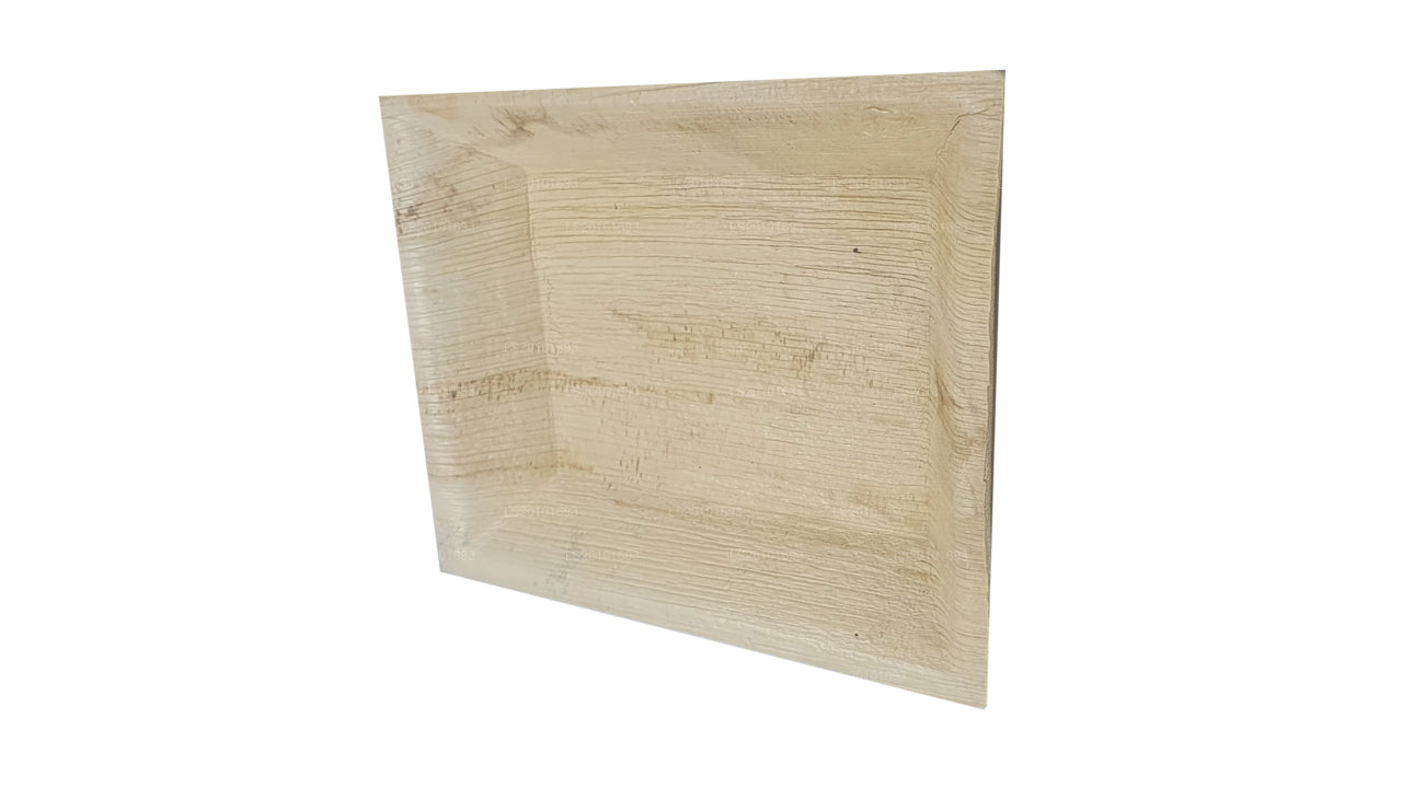 Handgjorda Areca Leaf mat tallrikar 20 cm x 20 cm (fyrkantig typ)