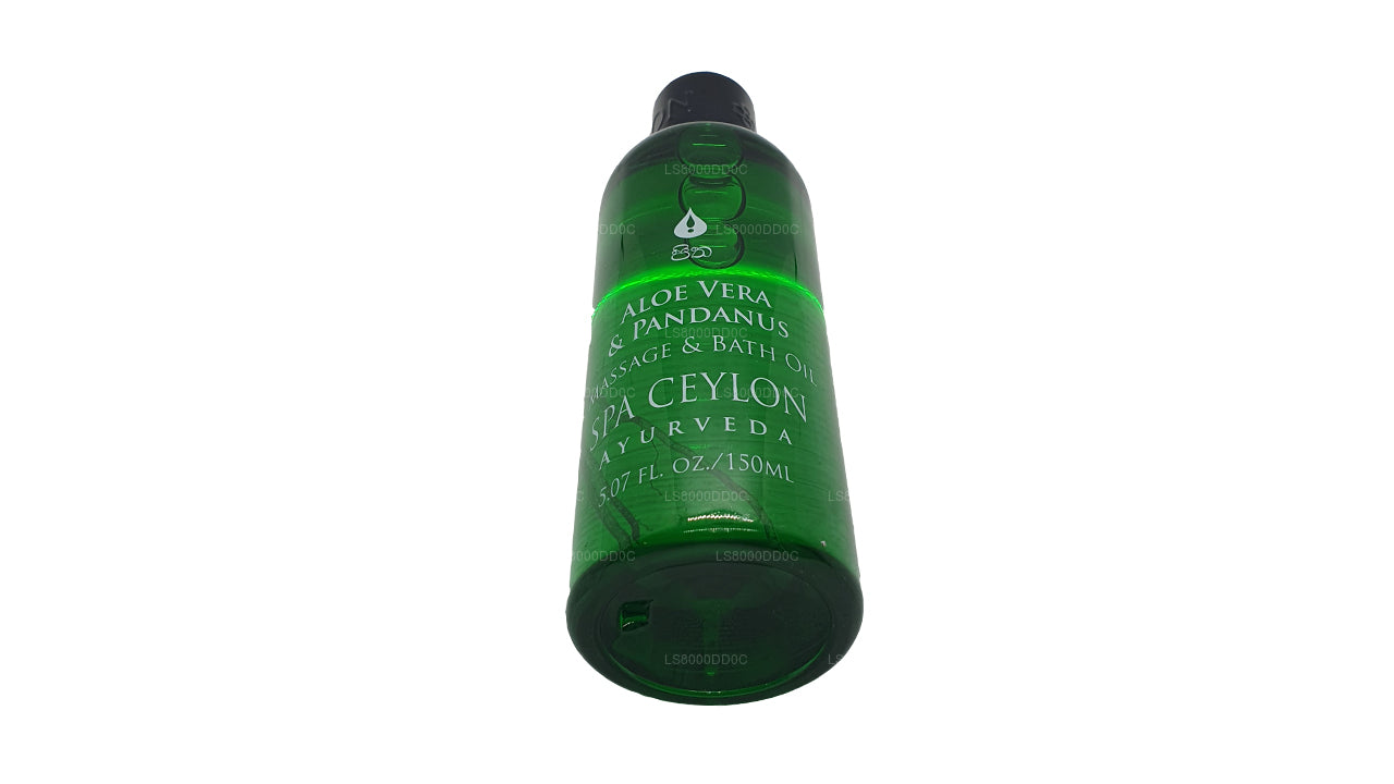 Spa Ceylon Aloe Vera, Pandanus Massage och Badolja (150ml)