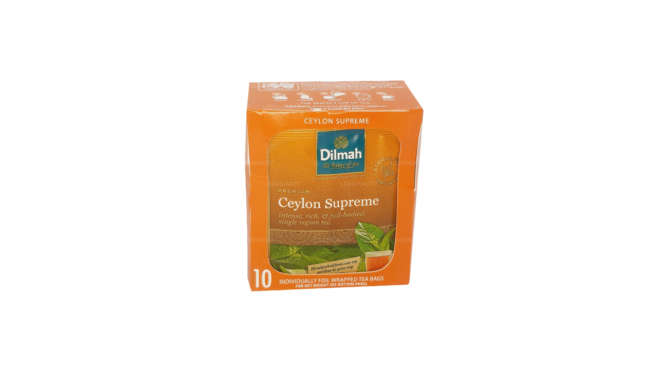 Dilmah Ceylon Supreme 10 tepåsar (20g)