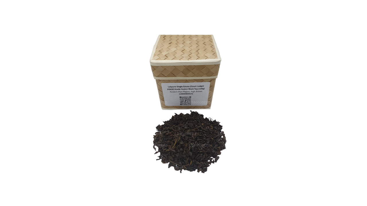 Lakpura enda egendom (Court Lodge) PEKOE Grade Ceylon svart te (100g)