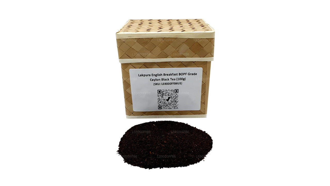 Lakpura engelsk frukost BOPF Grade Ceylon svart te (100g)