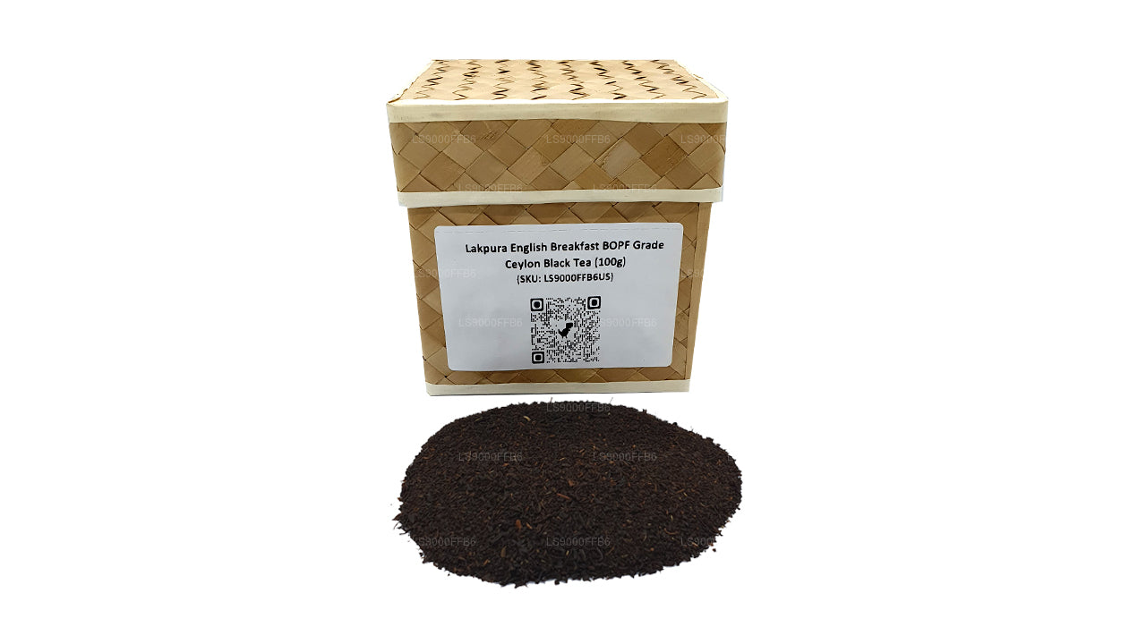 Lakpura engelsk frukost BOPF Grade Ceylon svart te (100g)