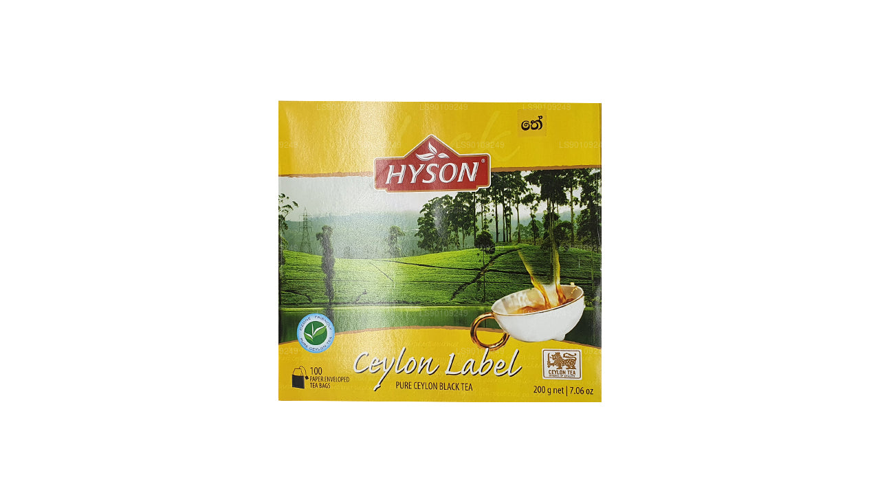 Hyson Ceylon etikett BOPF (200g) 100 tepåsar