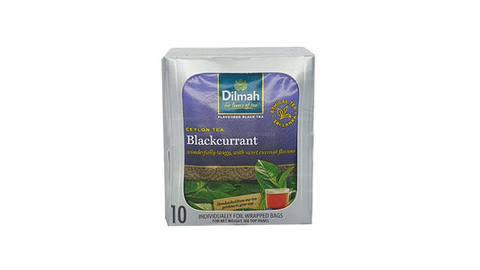 Dilmah Blackcurrent Tea (20g) 10 individuellt folie förpackade tepåsar