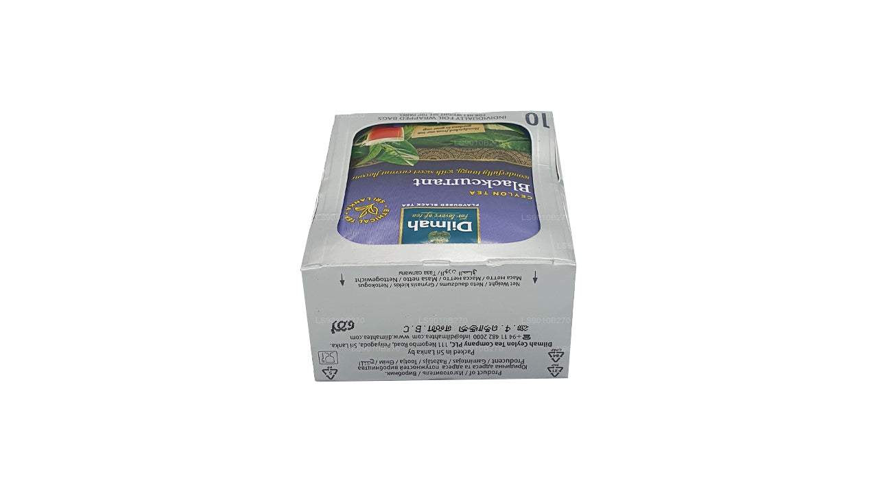 Dilmah Blackcurrent Tea (20g) 10 individuellt folie förpackade tepåsar