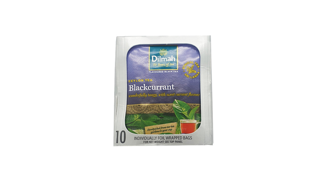 Dilmah Blackcurrent Tea (20g) 10 individuellt folie förpackade tepåsar