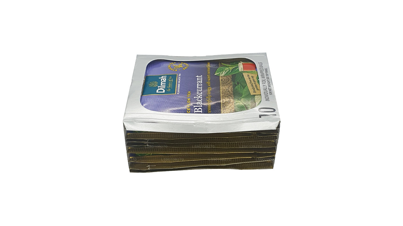 Dilmah Blackcurrent Tea (20g) 10 individuellt folie förpackade tepåsar