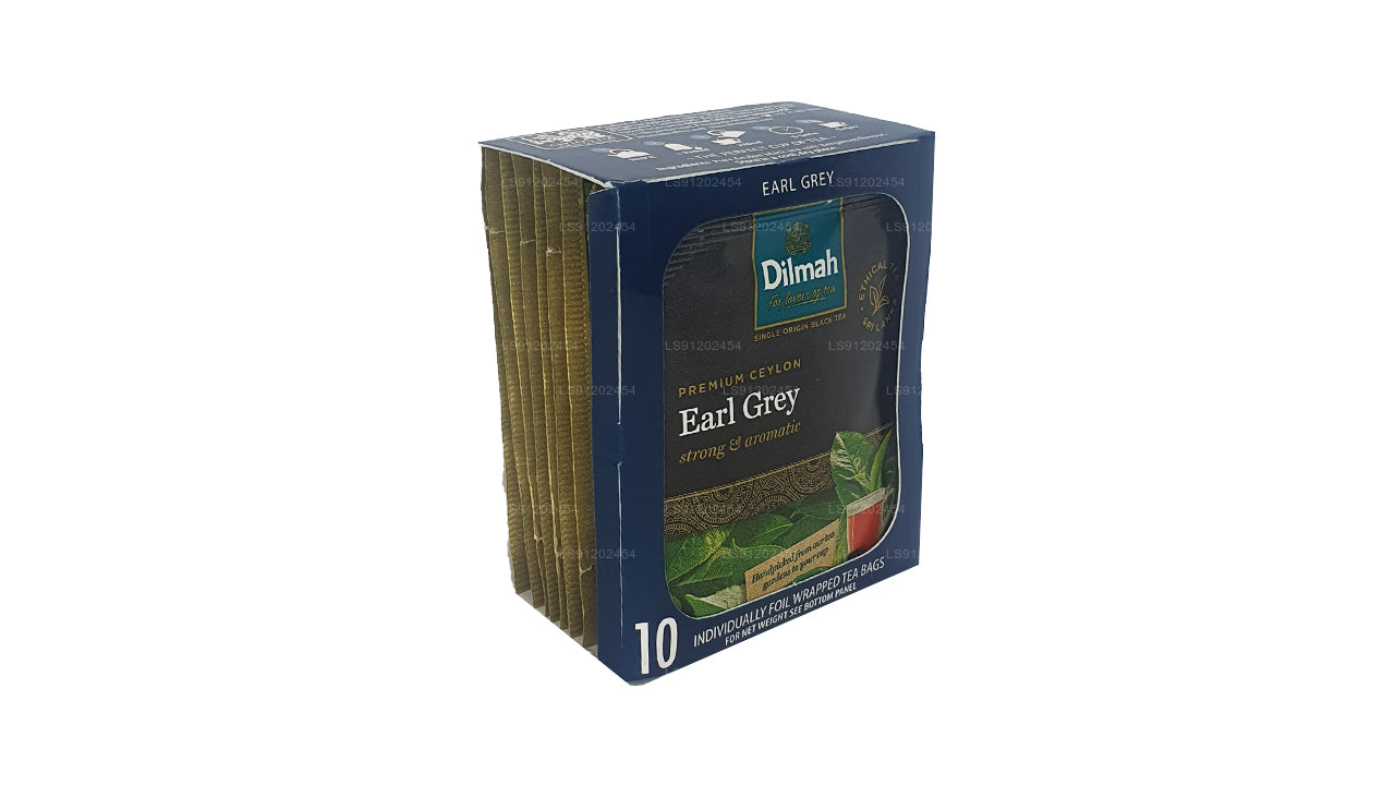 Dilmah Earl Grey Tea (20g) 10 individuellt folieförpackade tepåsar