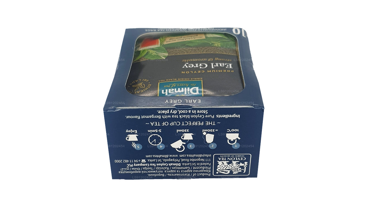 Dilmah Earl Grey Tea (20g) 10 individuellt folieförpackade tepåsar