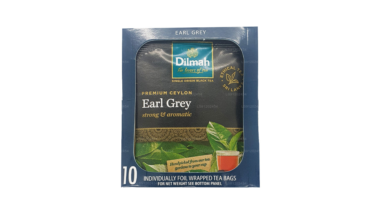 Dilmah Earl Grey Tea (20g) 10 individuellt folieförpackade tepåsar